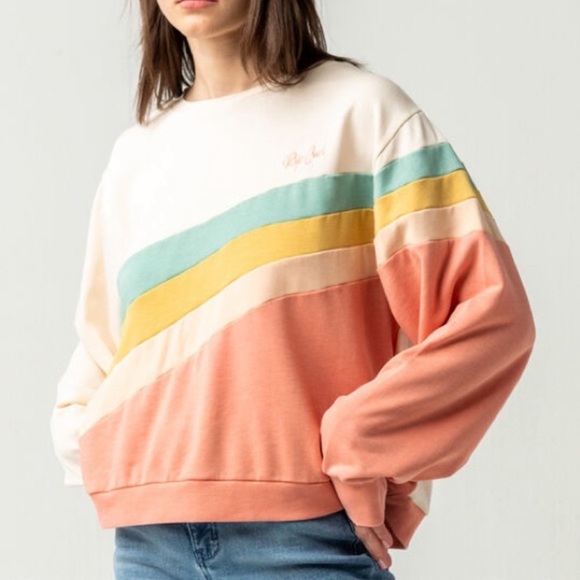 🔆RIP CURL🔆 LA BONITA CREW 70’s RETRO SWEATSHIRT - Picture 6 of 14